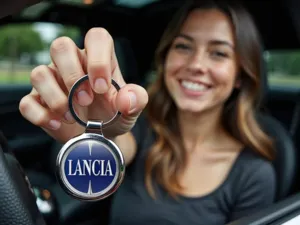 Lancia Schlüsselhalter Stilvoll Metallisch Finish